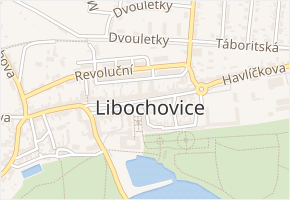 Libochovice v obci Libochovice - mapa části obce