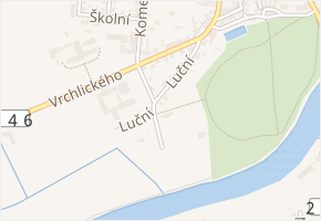 Máchova v obci Libochovice - mapa ulice