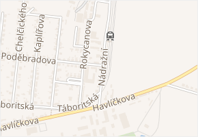 Nádražní v obci Libochovice - mapa ulice