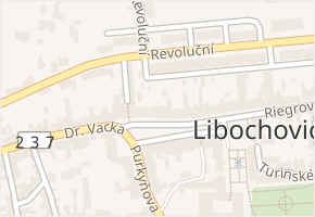 náměstí 5. května v obci Libochovice - mapa ulice