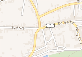 Náměstí svobody v obci Libochovice - mapa ulice