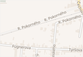 R. Pokorného v obci Libochovice - mapa ulice
