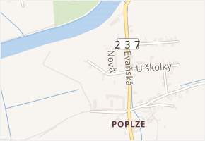 Šebínská v obci Libochovice - mapa ulice
