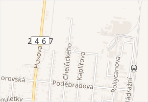 Želivského v obci Libochovice - mapa ulice