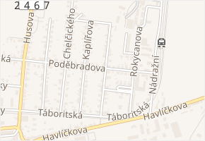Žižkova v obci Libochovice - mapa ulice