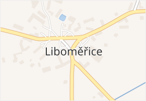 Liboměřice v obci Liboměřice - mapa části obce