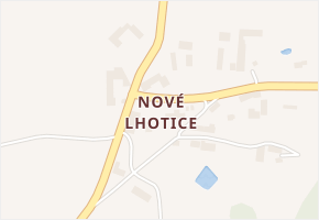 Nové Lhotice v obci Liboměřice - mapa části obce