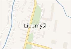 Libomyšl v obci Libomyšl - mapa části obce
