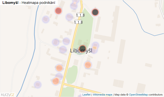 Mapa Libomyšl - Firmy v části obce.