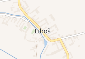 Liboš v obci Liboš - mapa části obce