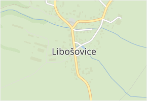 Libošovice v obci Libošovice - mapa části obce
