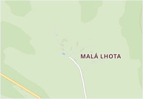 Malá Lhota v obci Libošovice - mapa části obce