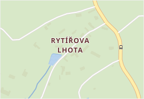 Rytířova Lhota v obci Libošovice - mapa části obce