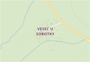 Vesec u Sobotky v obci Libošovice - mapa části obce