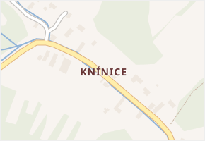 Knínice v obci Libouchec - mapa části obce