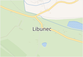 Libunec v obci Libuň - mapa části obce