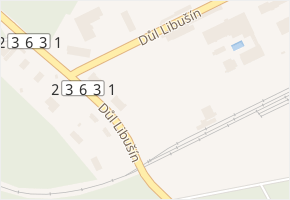 Důl Libušín v obci Libušín - mapa ulice