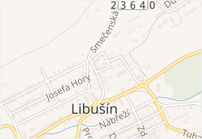 Havířská v obci Libušín - mapa ulice