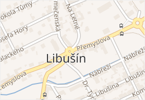 Kladenská v obci Libušín - mapa ulice