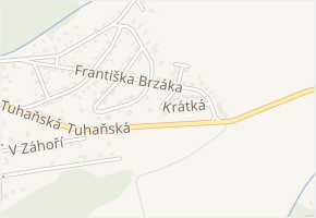 Krátká v obci Libušín - mapa ulice
