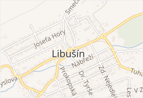 Libušina v obci Libušín - mapa ulice