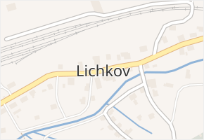Lichkov v obci Lichkov - mapa části obce
