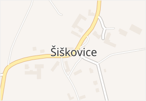 Šiškovice v obci Licibořice - mapa části obce