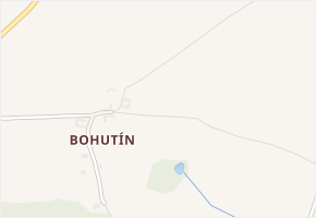 Bohutín v obci Lidmaň - mapa části obce