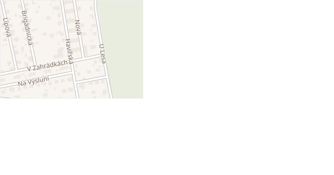 Havířská v obci Líně - mapa ulice