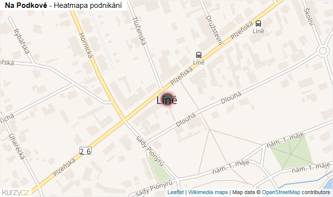 Mapa Na Podkově - Firmy v ulici.