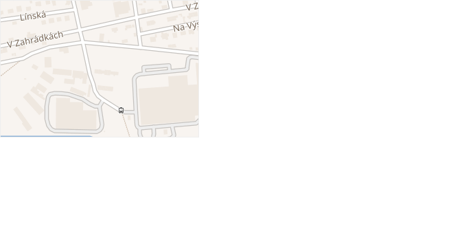 Na Šachtě v obci Líně - mapa ulice