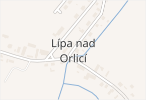 Lípa nad Orlicí v obci Lípa nad Orlicí - mapa části obce