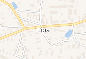 Lípa v obci Lípa - mapa části obce