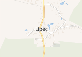 Lipec v obci Lipec - mapa části obce