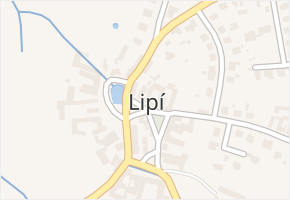 Lipí v obci Lipí - mapa části obce