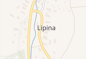 Lipina v obci Lipina - mapa části obce