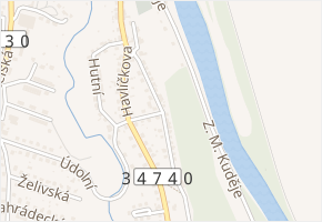 Melechovská v obci Lipnice nad Sázavou - mapa ulice