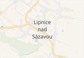 Úzká v obci Lipnice nad Sázavou - mapa ulice