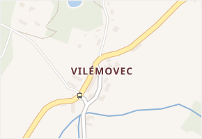 Vilémovec v obci Lipnice nad Sázavou - mapa části obce