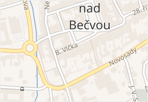 B. Vlčka v obci Lipník nad Bečvou - mapa ulice