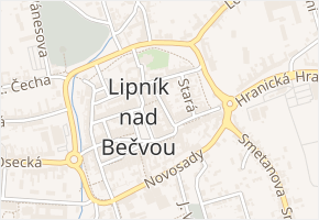 Hvězdní v obci Lipník nad Bečvou - mapa ulice