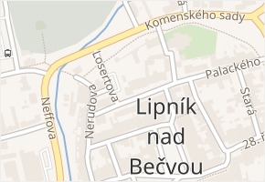 Losertova v obci Lipník nad Bečvou - mapa ulice