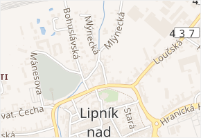 Mlýnecká v obci Lipník nad Bečvou - mapa ulice