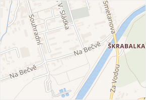 Na Hliníku v obci Lipník nad Bečvou - mapa ulice