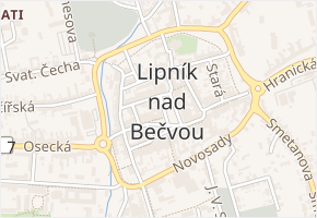náměstí T. G. Masaryka v obci Lipník nad Bečvou - mapa ulice