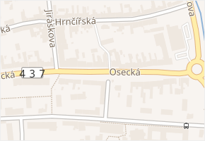 Osecká v obci Lipník nad Bečvou - mapa ulice