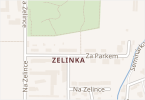 Za parkem v obci Lipník nad Bečvou - mapa ulice