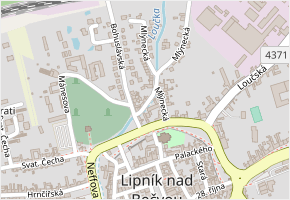 Za reálkou v obci Lipník nad Bečvou - mapa ulice