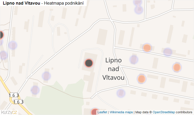 Mapa Lipno nad Vltavou - Firmy v části obce.