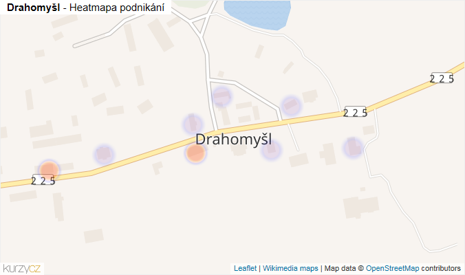 Mapa Drahomyšl - Firmy v části obce.